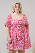 Reidy Floral Samia Smocked Mini Dress Curve
